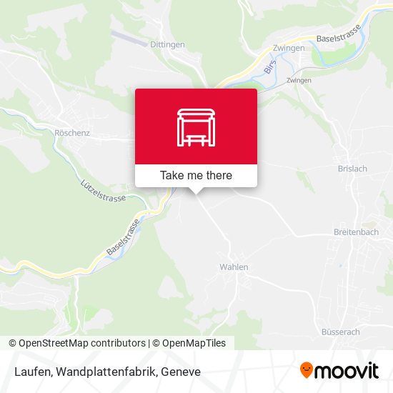 Laufen, Wandplattenfabrik map