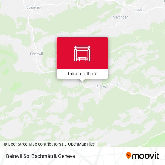 Beinwil So, Bachmättli map