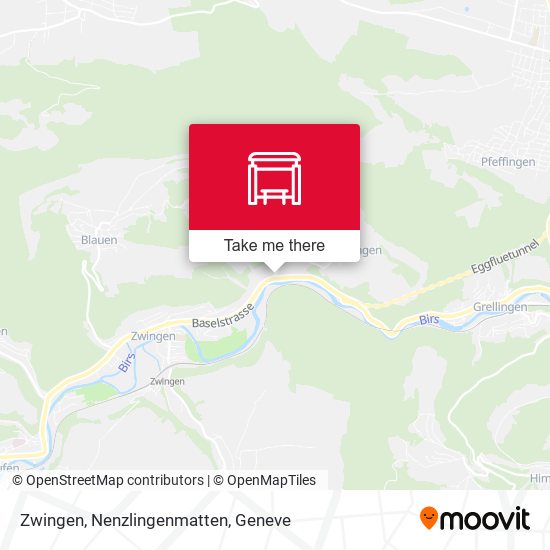 Zwingen, Nenzlingenmatten map