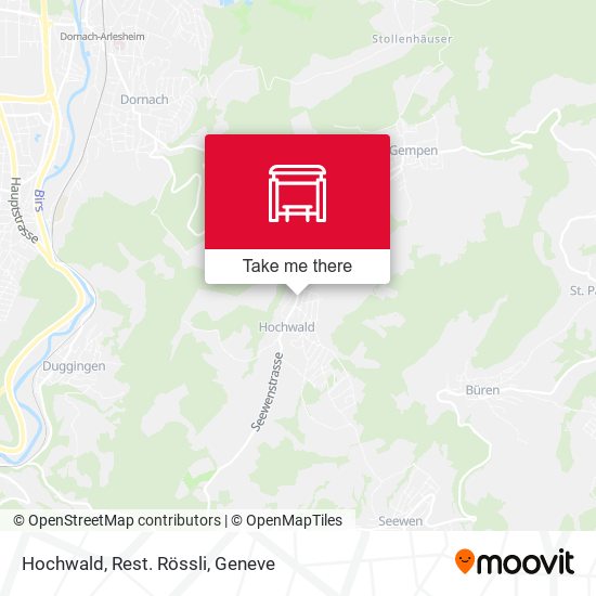 Hochwald, Rest. Rössli map