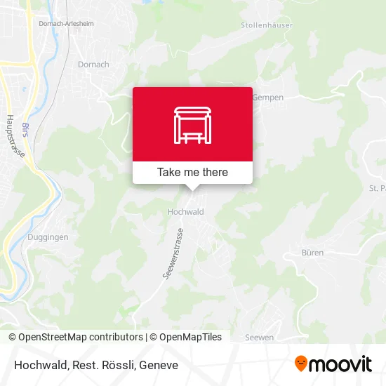 Hochwald, Rest. Rössli map