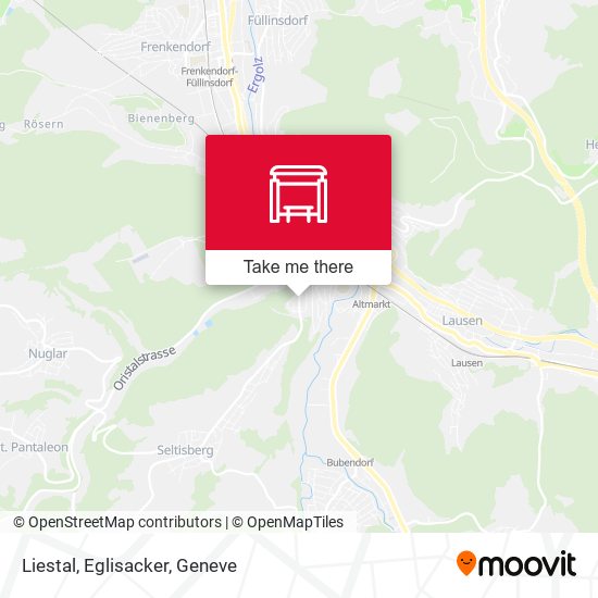 Liestal, Eglisacker map