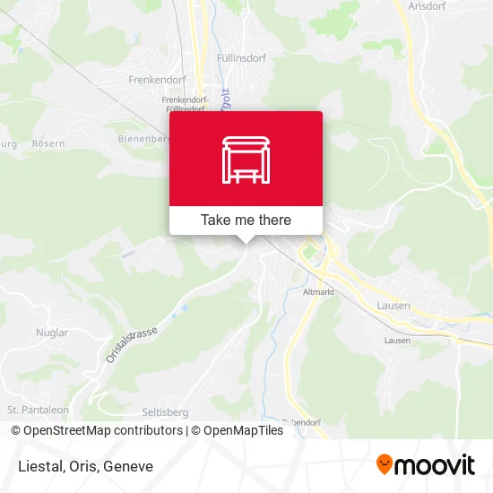 Liestal, Oris map