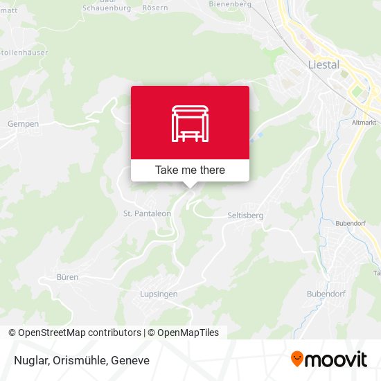 Nuglar, Orismühle map