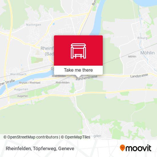 Rheinfelden, Töpferweg map