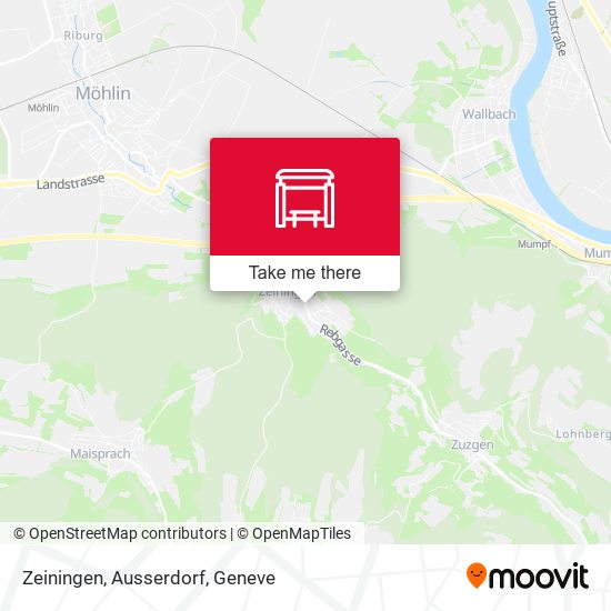Zeiningen, Ausserdorf map