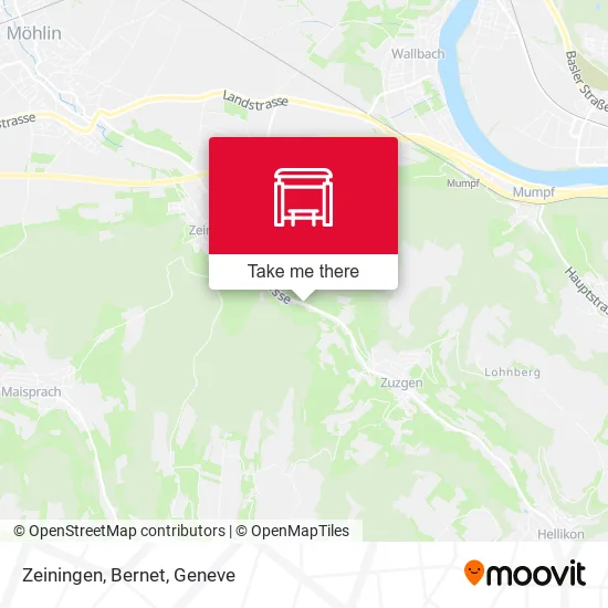 Zeiningen, Bernet map