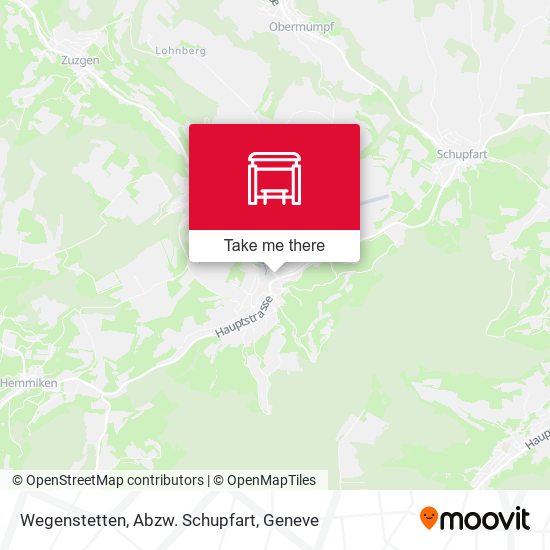 Wegenstetten, Abzw. Schupfart map