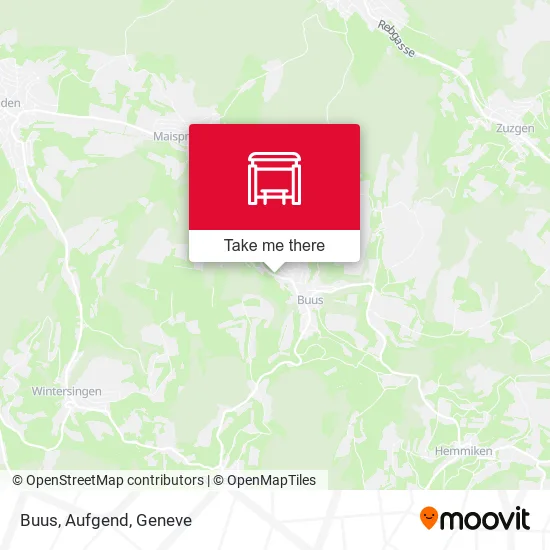 Buus, Aufgend map