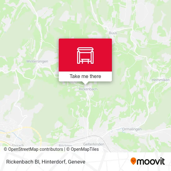 Rickenbach Bl, Hinterdorf map