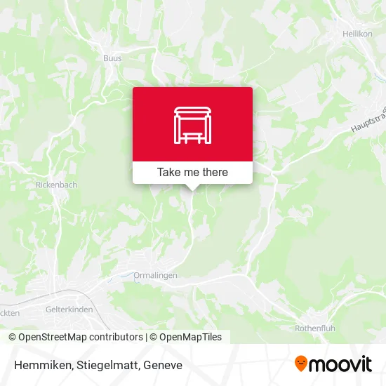Hemmiken, Stiegelmatt map
