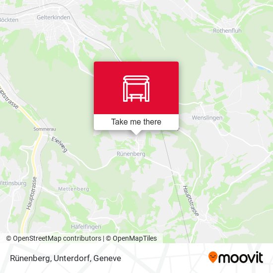 Rünenberg, Unterdorf map