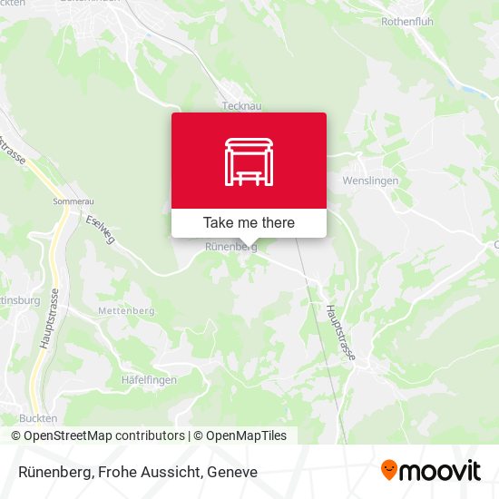 Rünenberg, Frohe Aussicht map