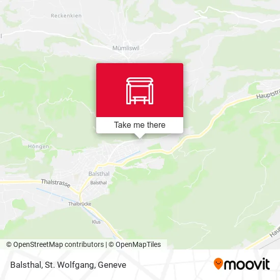 Balsthal, St. Wolfgang map