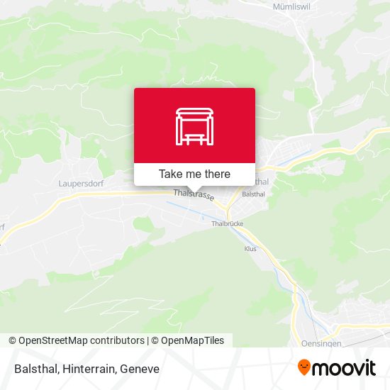 Balsthal, Hinterrain map