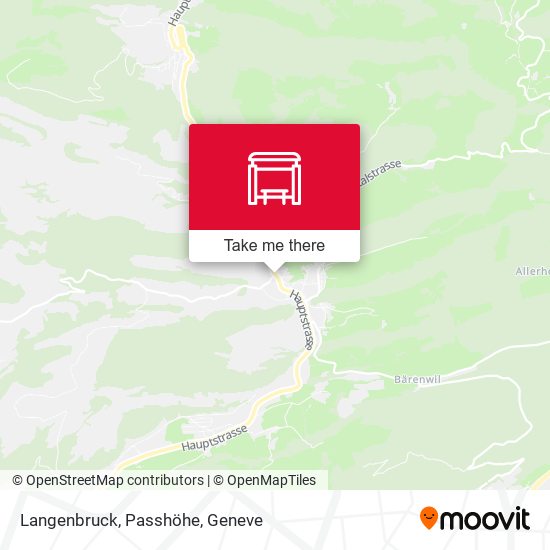 Langenbruck, Passhöhe map