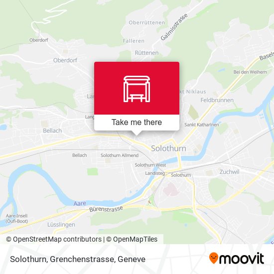 Solothurn, Grenchenstrasse map