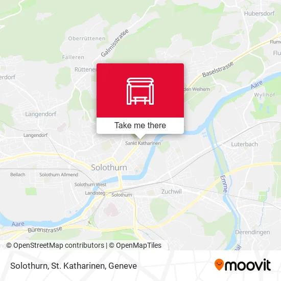 Solothurn, St. Katharinen map