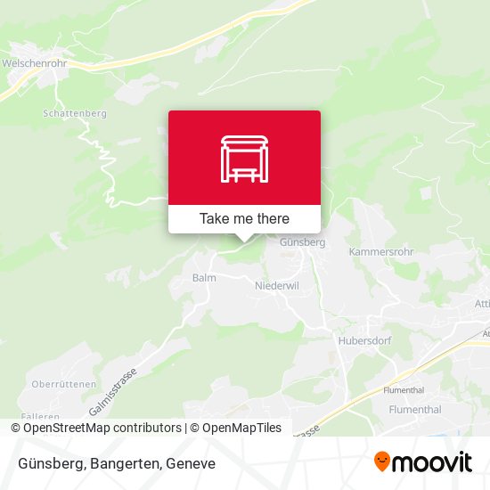 Günsberg, Bangerten map