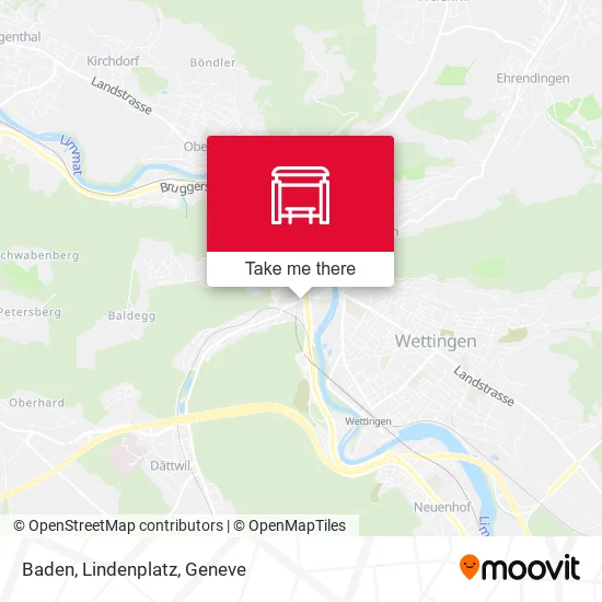 Baden, Lindenplatz map