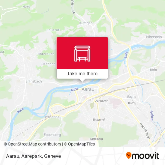 Aarau, Aarepark map