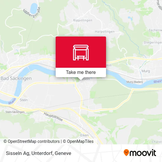 Sisseln Ag, Unterdorf map