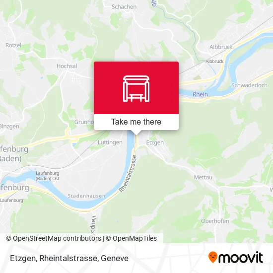 Etzgen, Rheintalstrasse map