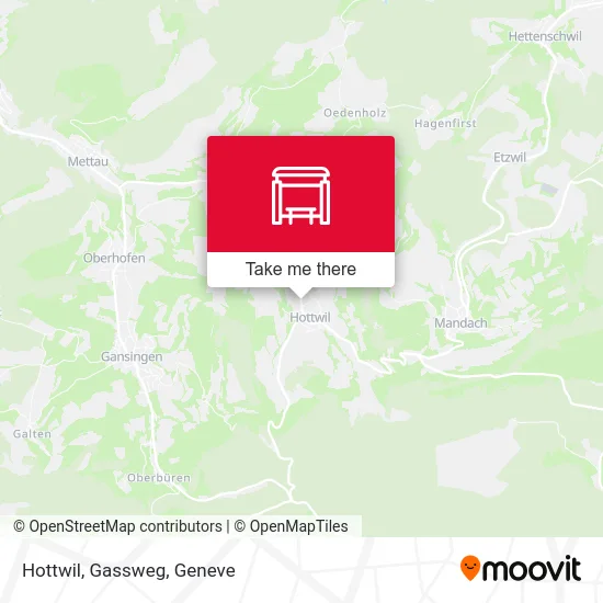 Hottwil, Gassweg map