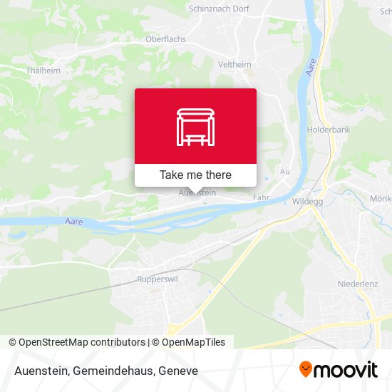 Auenstein, Gemeindehaus map