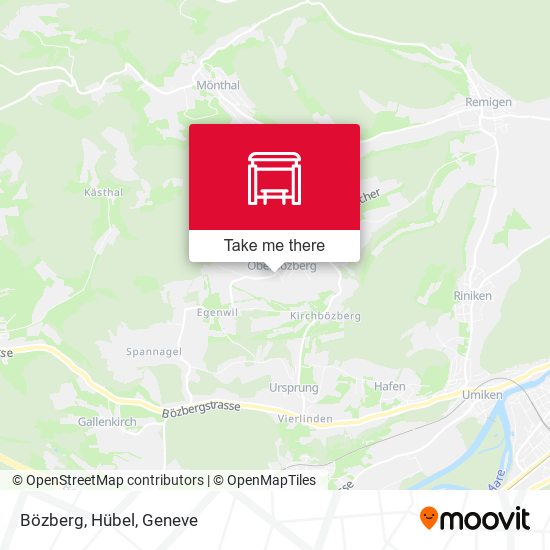 Bözberg, Hübel map