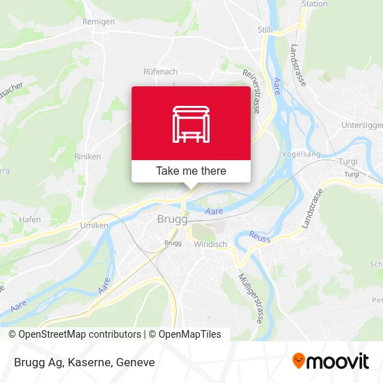 Brugg Ag, Kaserne map