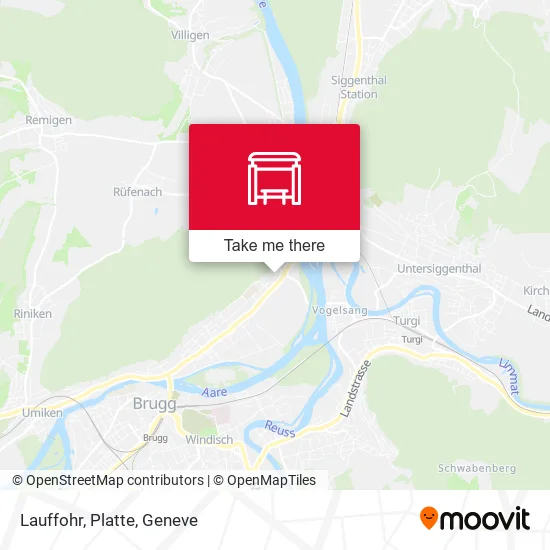 Lauffohr, Platte map