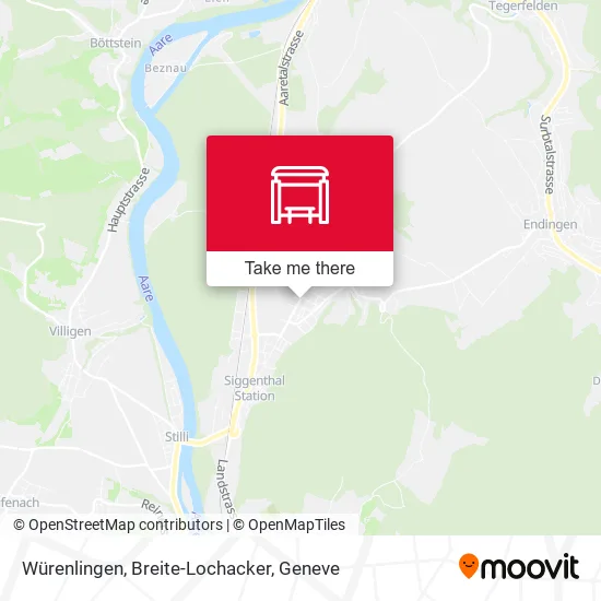 Würenlingen, Breite-Lochacker map
