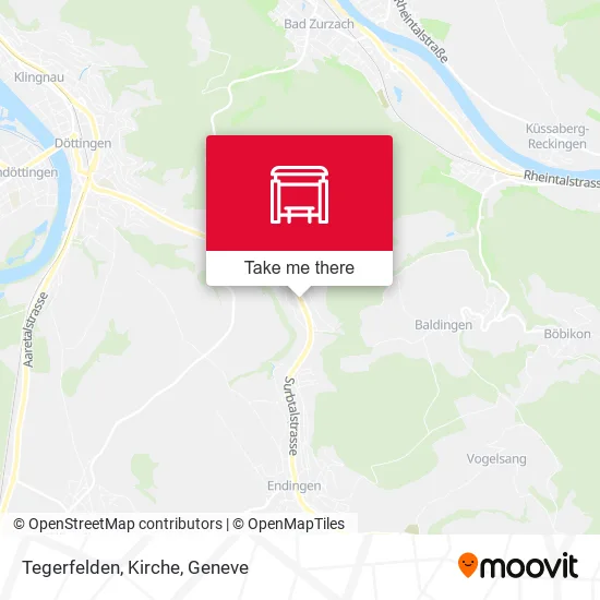 Tegerfelden, Kirche map