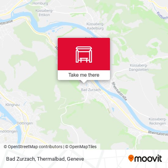 Bad Zurzach, Thermalbad Karte