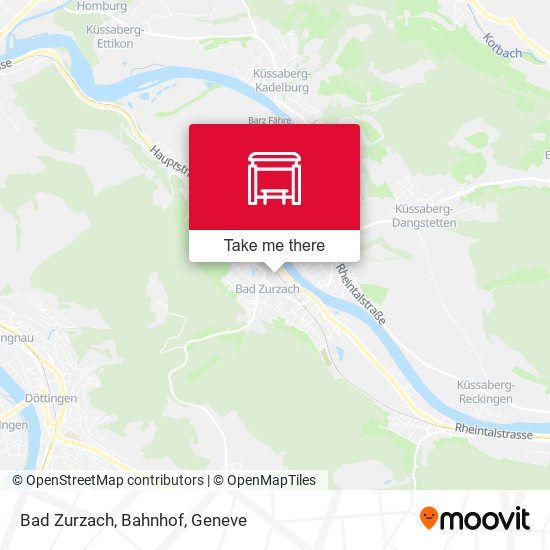 Bad Zurzach, Bahnhof Karte