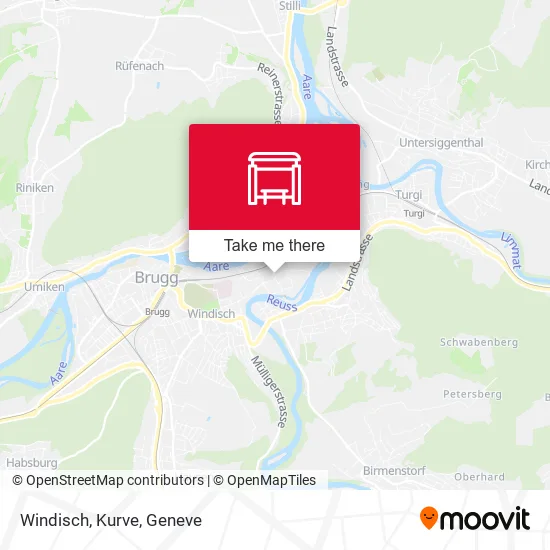 Windisch, Kurve map
