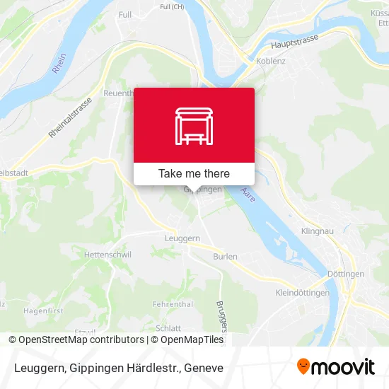 Leuggern, Gippingen Härdlestr. map