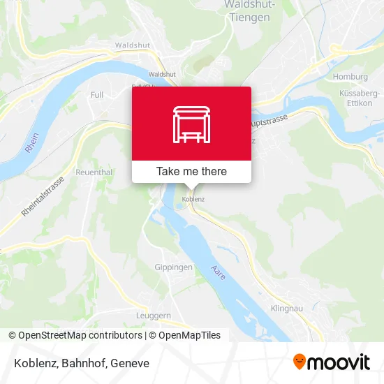 Koblenz, Bahnhof map