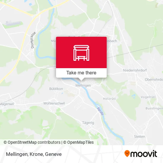 Mellingen, Krone map