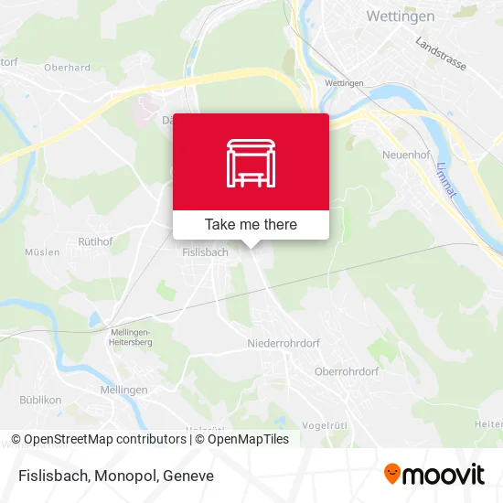 Fislisbach, Monopol map