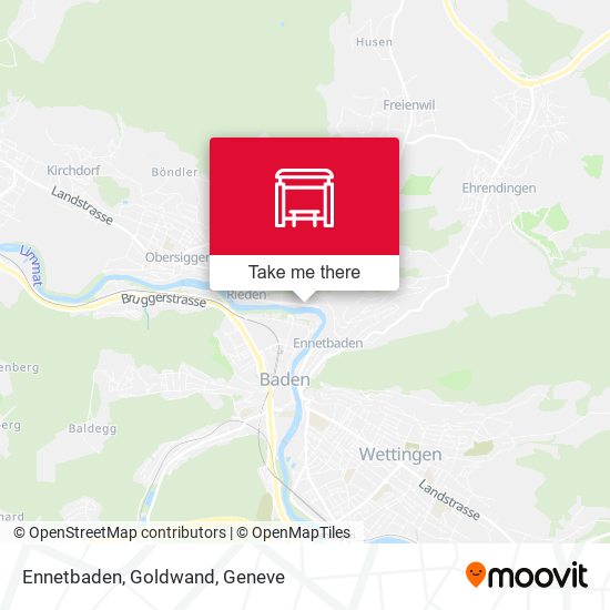 Ennetbaden, Goldwand map