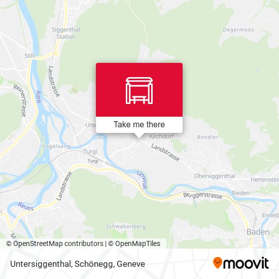 Untersiggenthal, Schönegg map
