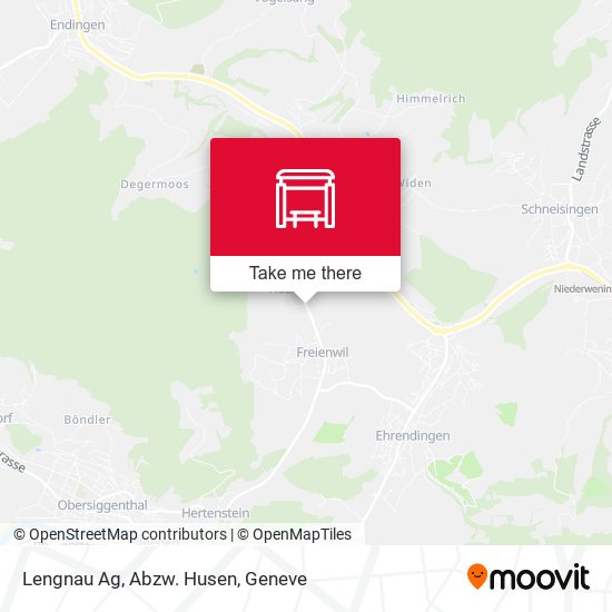 Lengnau Ag, Abzw. Husen map
