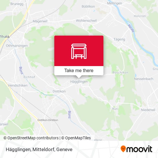 Hägglingen, Mitteldorf map