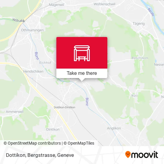 Dottikon, Bergstrasse map
