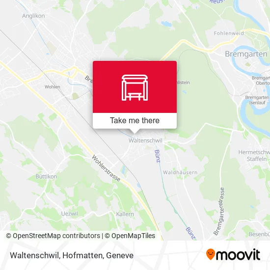 Waltenschwil, Hofmatten map