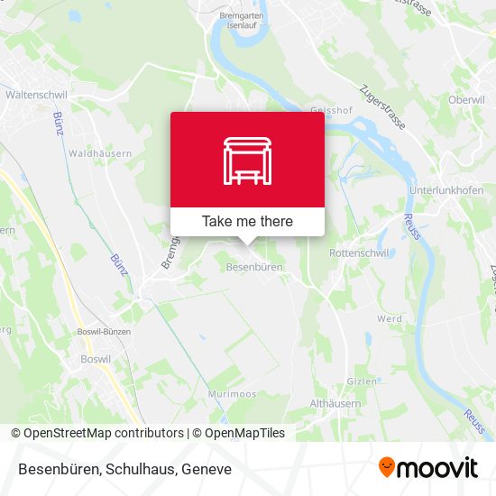 Besenbüren, Schulhaus map