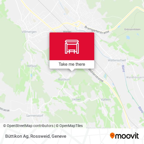 Büttikon Ag, Rossweid map
