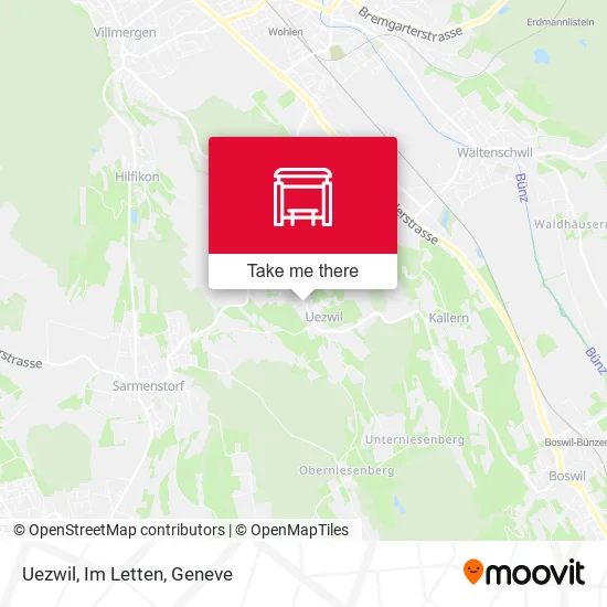Uezwil, Im Letten map